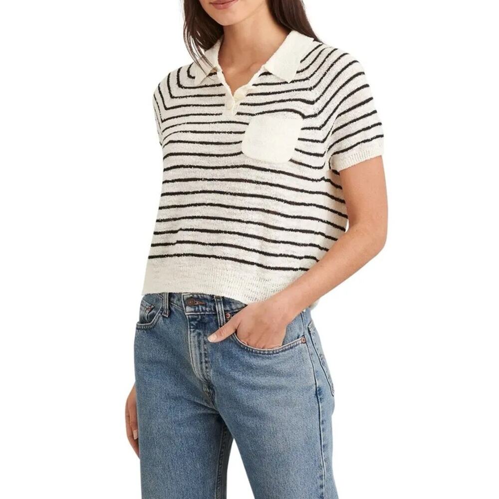 ALEX MILL Clifford short sleeve striped sweater XS